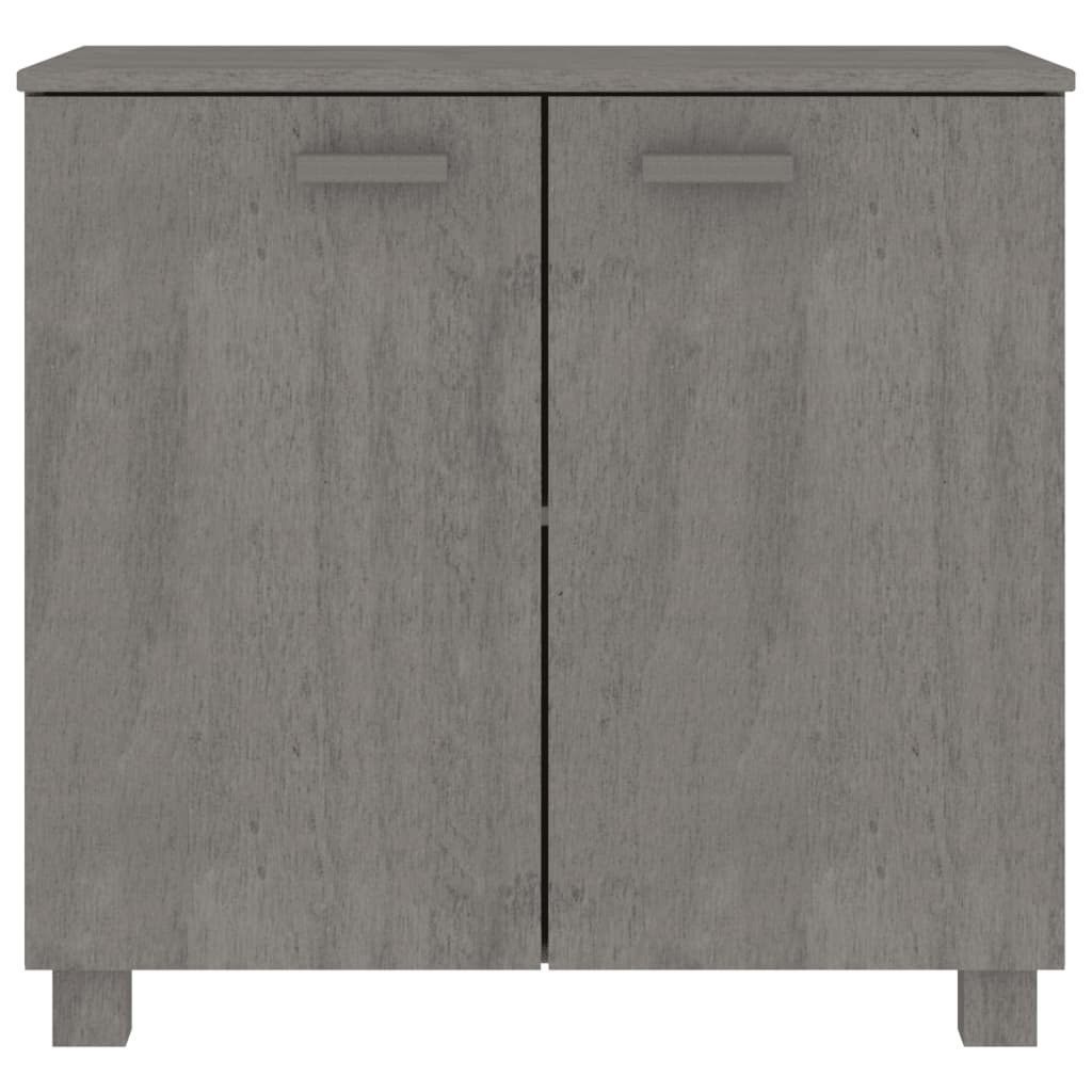 vidaXL Dressoir HAMAR 85x35x80 cm massief grenenhout honingbruin