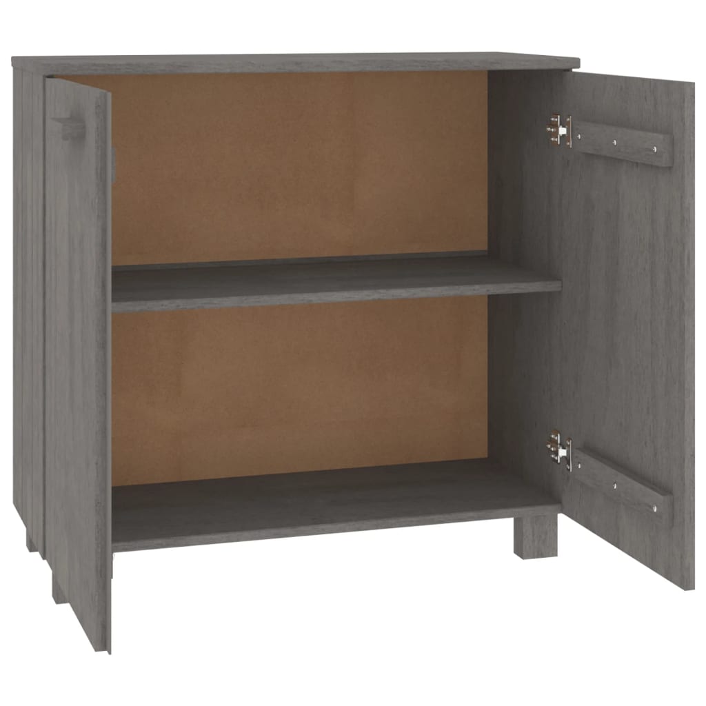 vidaXL Dressoir HAMAR 85x35x80 cm massief grenenhout honingbruin