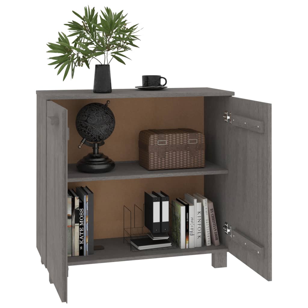 vidaXL Dressoir HAMAR 85x35x80 cm massief grenenhout honingbruin