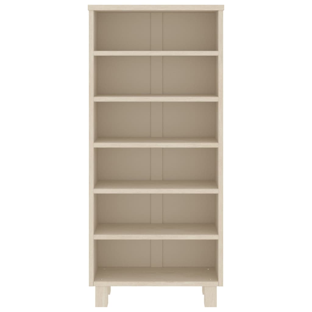vidaXL Cd-kast HAMAR 45x18x100 cm massief grenenhout honingbruin