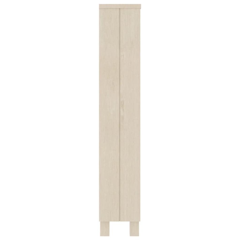vidaXL Cd-kast HAMAR 45x18x100 cm massief grenenhout honingbruin