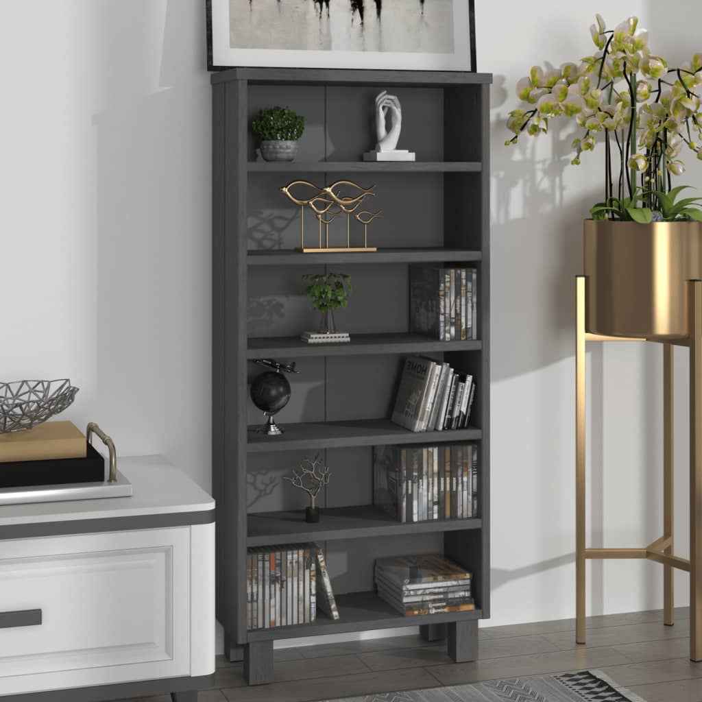 vidaXL Cd-kast HAMAR 45x18x100 cm massief grenenhout honingbruin