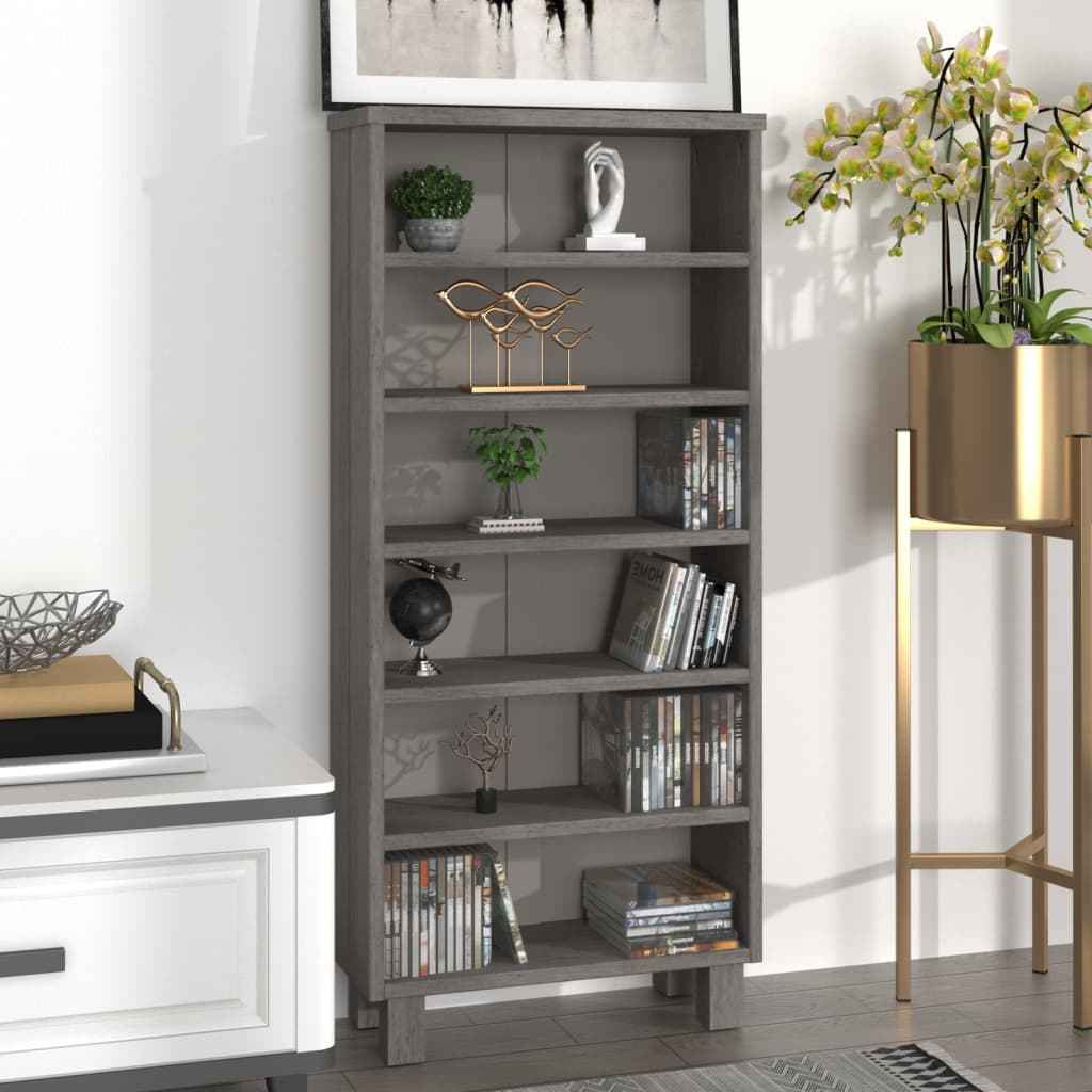 vidaXL Cd-kast HAMAR 45x18x100 cm massief grenenhout honingbruin