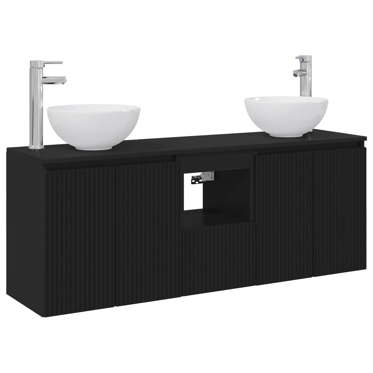 vidaXL Badkamerkastenset 3 st Wit 49,5 x 41 x 64,5 cm Bewerkt hout