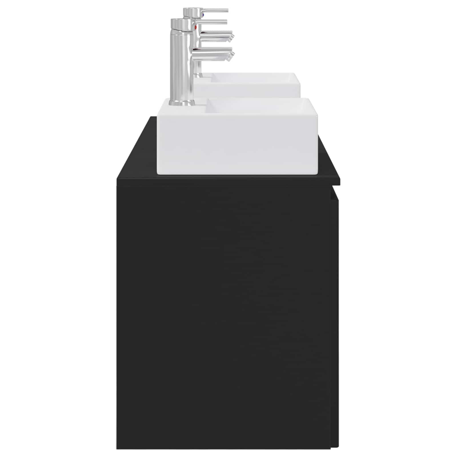 vidaXL Badkamerkastenset 3 st Wit 49,5 x 41 x 62,5 cm Bewerkt hout
