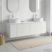vidaXL Badkamerkastenset 3 st Wit 49,5 x 44,5 x 65 cm Bewerkt hout