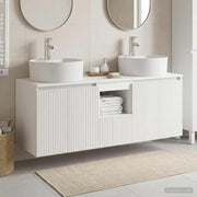 vidaXL Badkamerkastenset 3 st Wit 49,5 x 44,5 x 65 cm Bewerkt hout