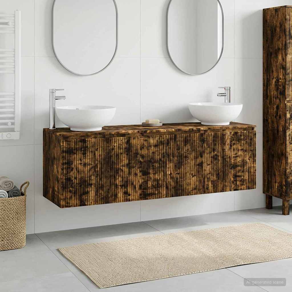 vidaXL Badkamerkastenset 3 st Wit 49,5 x 44,5 x 65 cm Bewerkt hout