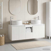 vidaXL Badkamerkastenset 3 st Wit 49,5 x 44,5 x 66 cm Bewerkt hout