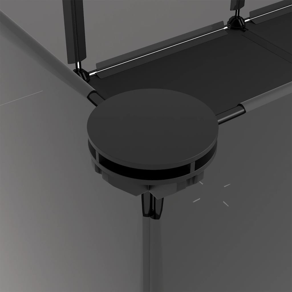 vidaXL Dierenhok klein 144x74x46,5 cm polypropeen en staal transparant - Aashly