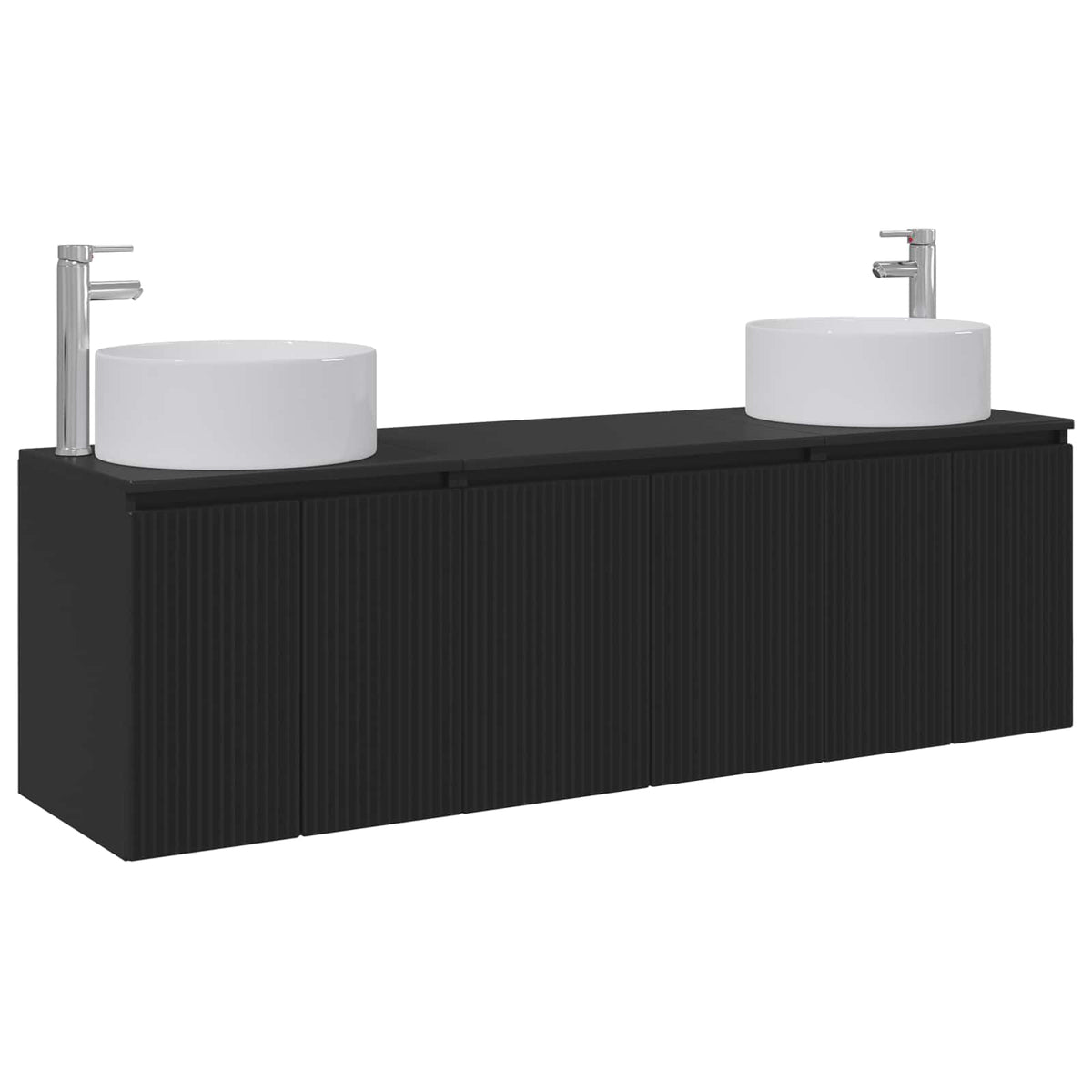 vidaXL Badkamerkastenset 3 st Wit 49,5 x 44,5 x 65,5 cm Bewerkt hout