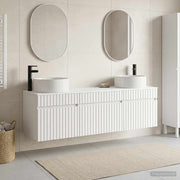 vidaXL Badkamerkastenset 3 st Wit 49 x 44,5 x 65,5 cm Bewerkt hout