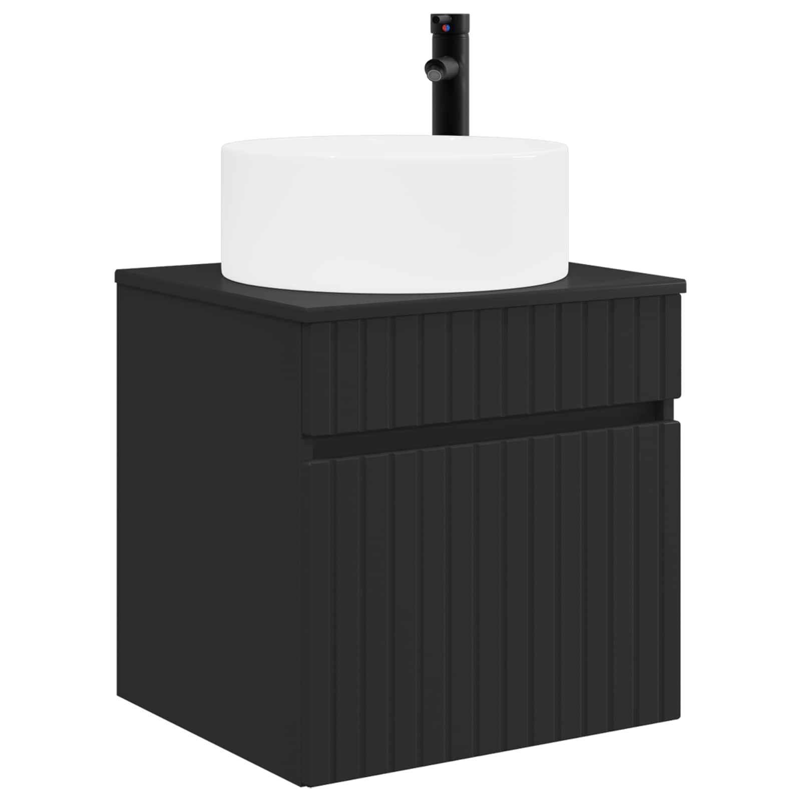 vidaXL Badkamerkastenset 3 st Wit 49 x 44,5 x 65,5 cm Bewerkt hout
