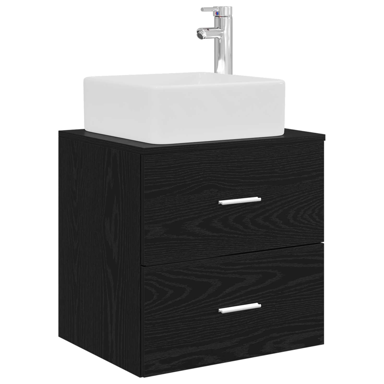 vidaXL Badkamerkastenset 3 st Wit 49,5 x 41 x 63 cm Bewerkt hout