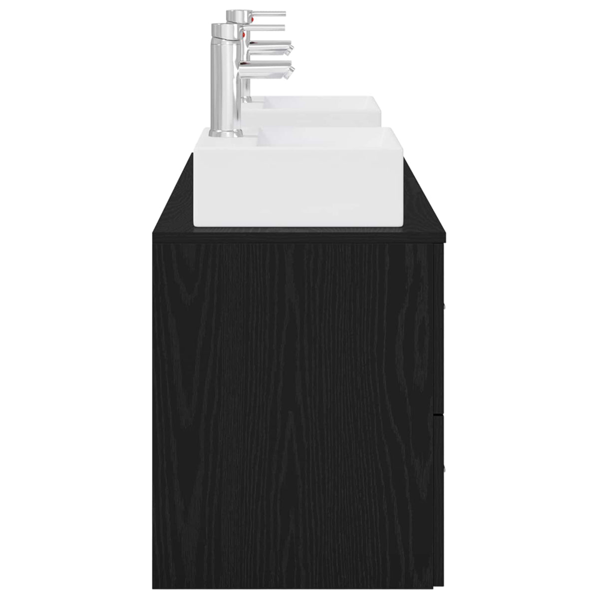 vidaXL Badkamerkastenset 3 st Wit 49,5 x 41 x 62,5 cm Bewerkt hout