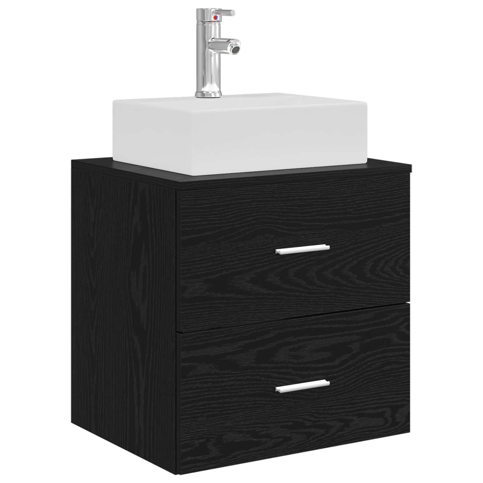 vidaXL Badkamerkastenset 3 st Wit 49,5 x 41 x 62,5 cm Bewerkt hout