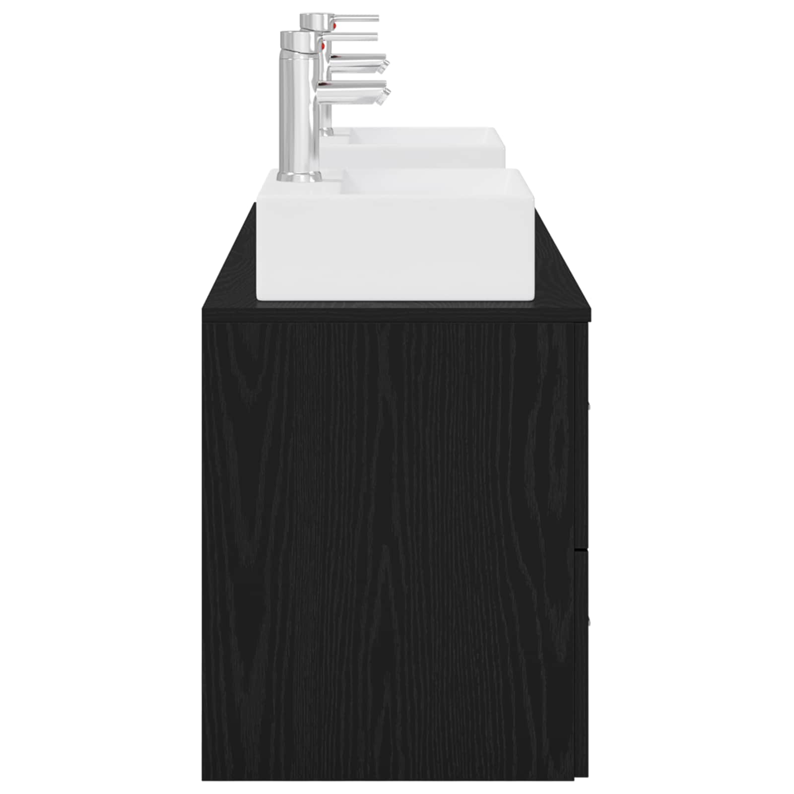 vidaXL Badkamerkastenset 3 st Wit 49,5 x 41 x 62,5 cm Bewerkt hout