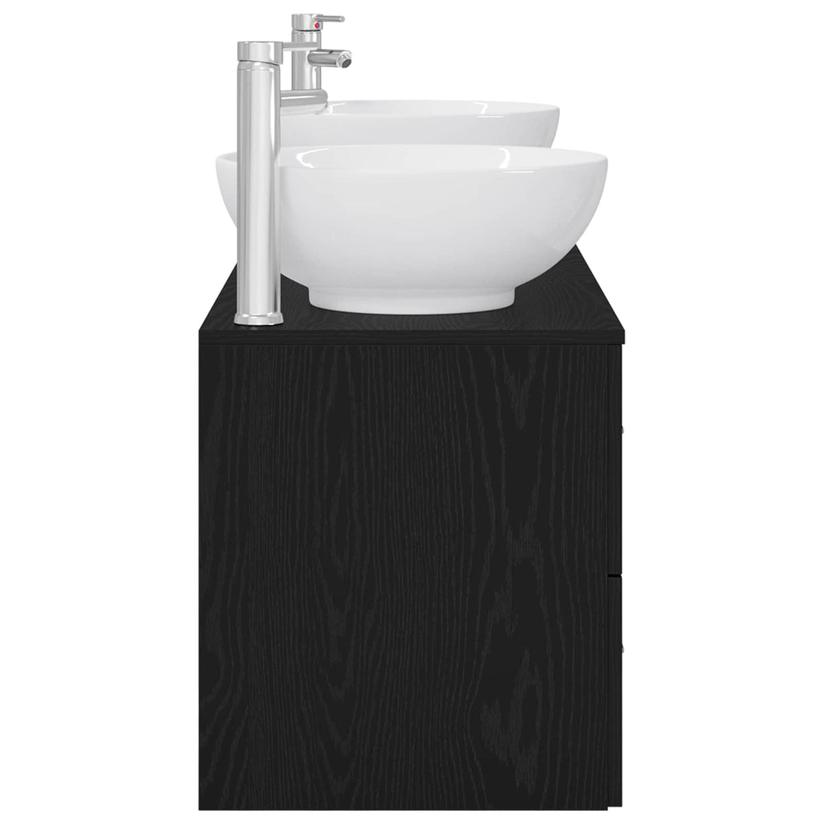 vidaXL Badkamermeubelset 3 st Wit 49,5 x 44,5 x 65 cm Bewerkt hout