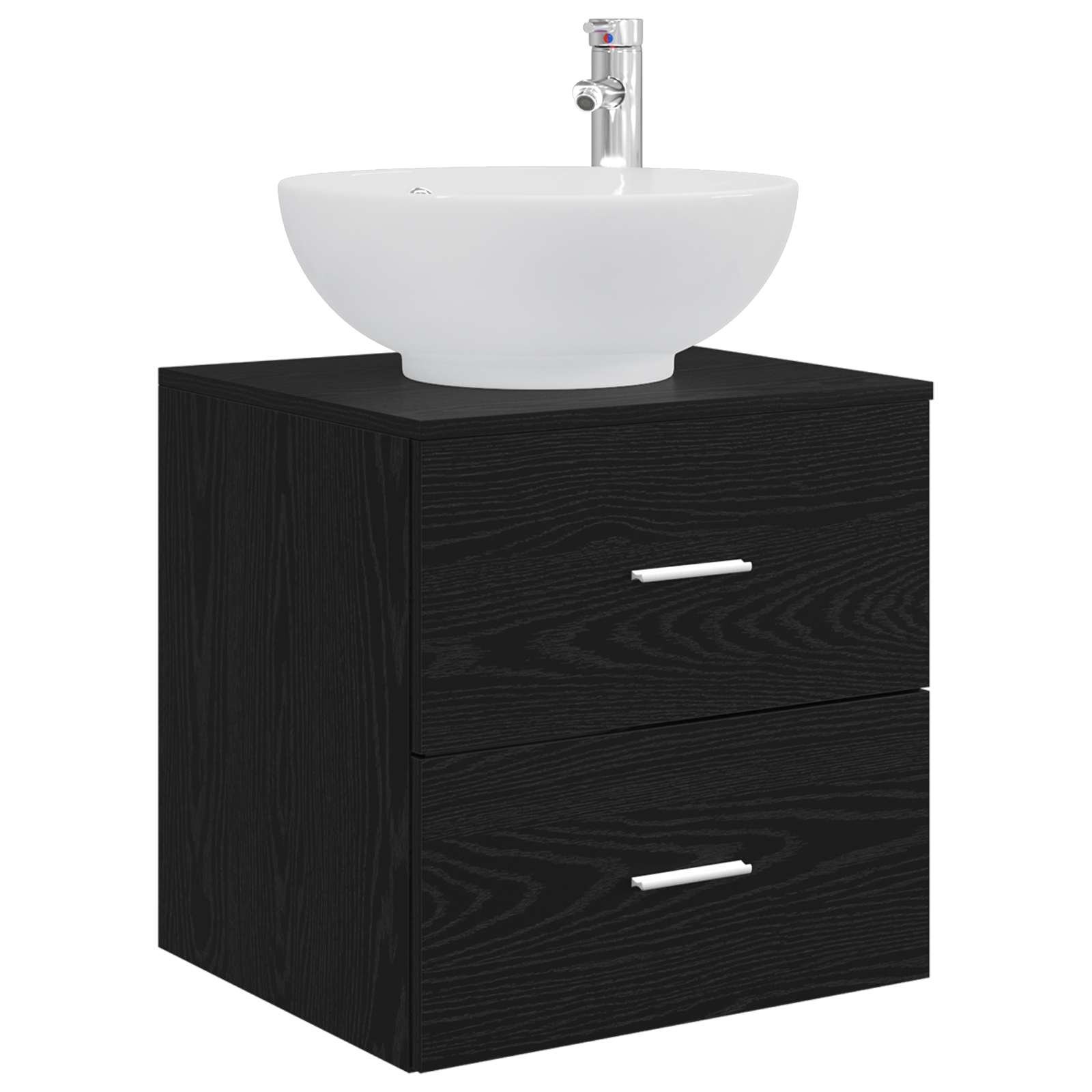 vidaXL Badkamermeubelset 3 st Wit 49,5 x 44,5 x 65 cm Bewerkt hout