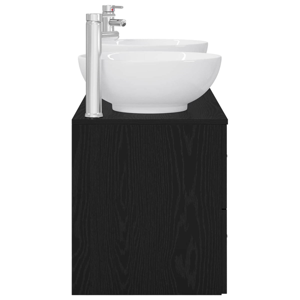 vidaXL Badkamermeubelset 3 st Wit 49,5 x 44,5 x 65 cm Bewerkt hout