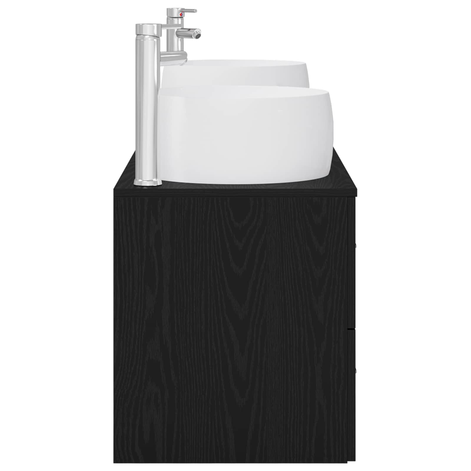 vidaXL Badkamermeubelset 3 st Wit 49,5 x 44,5 x 66 cm Bewerkt hout