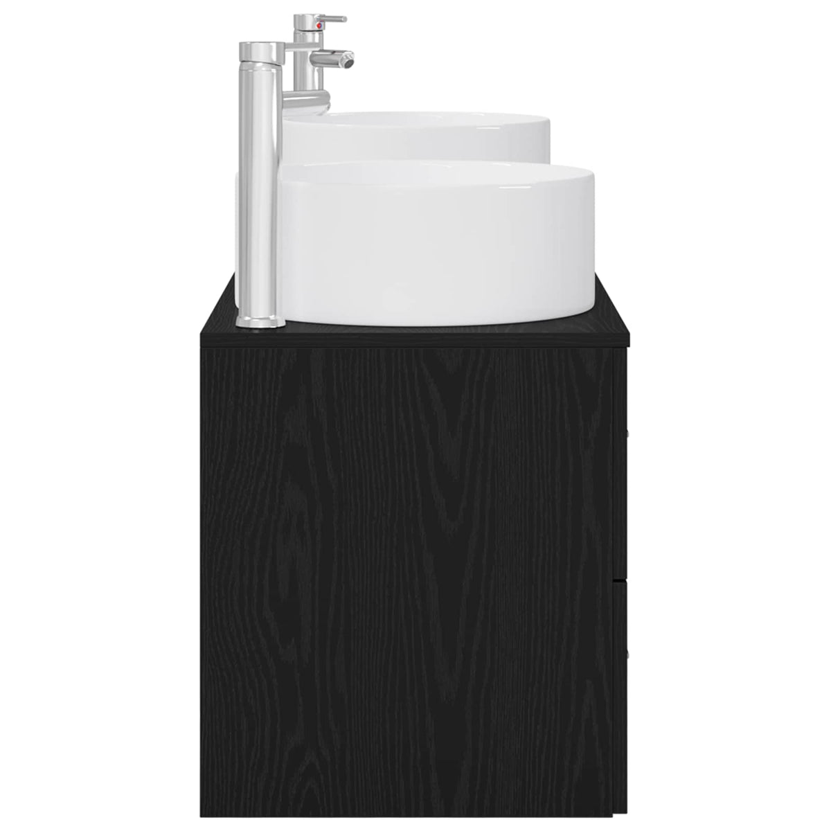 vidaXL Badkamermeubelset 3 st Wit 49,5 x 44,5 x 65,5 cm Bewerkt hout