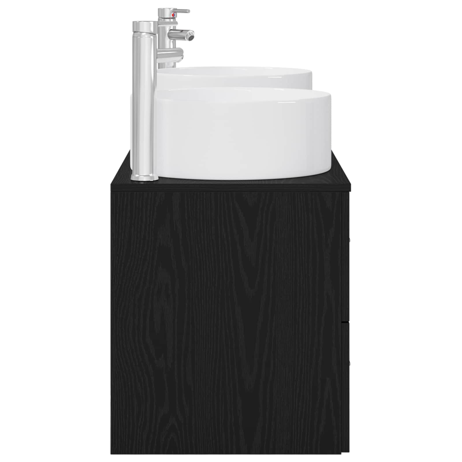 vidaXL Badkamermeubelset 3 st Wit 49,5 x 44,5 x 65,5 cm Bewerkt hout