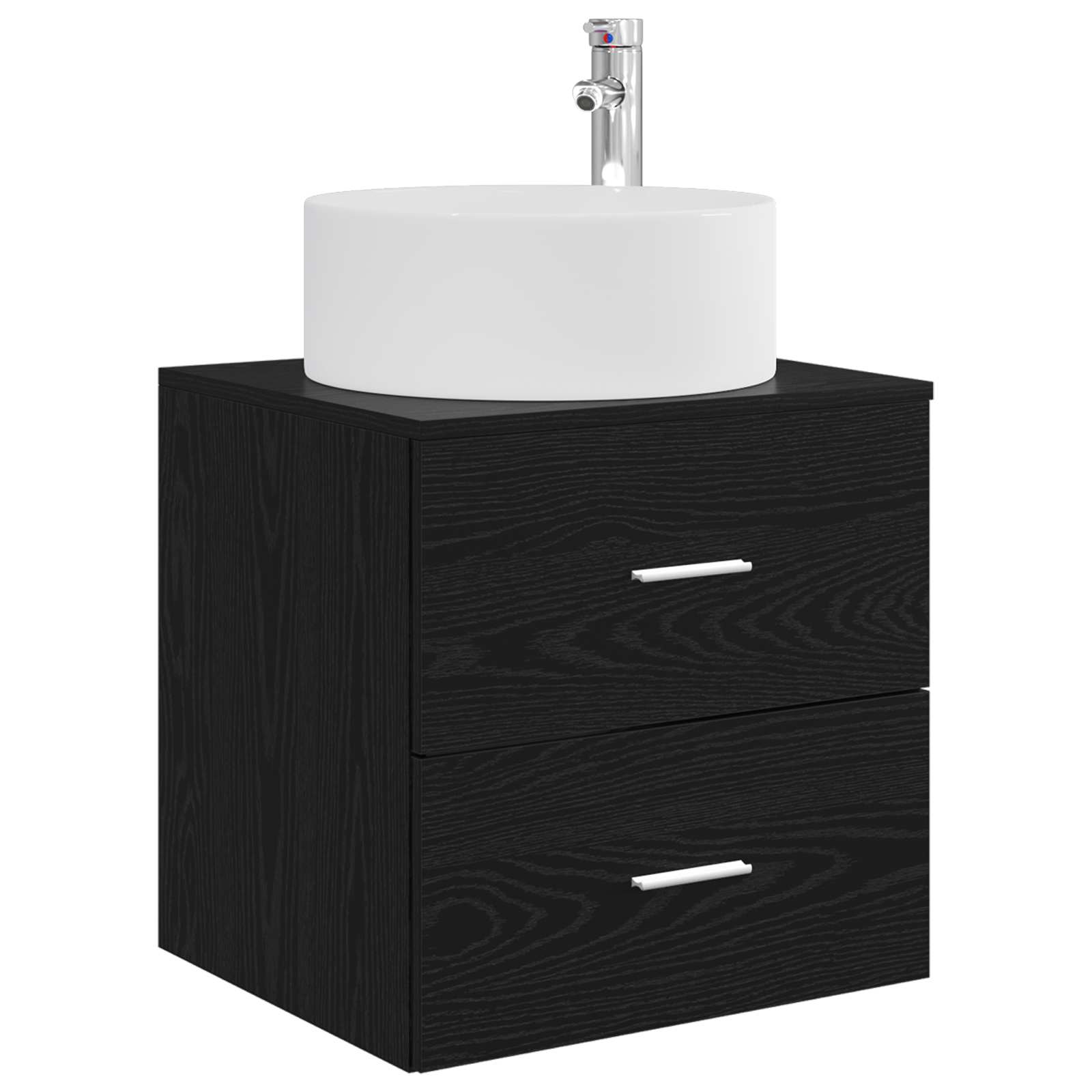 vidaXL Badkamermeubelset 3 st Wit 49,5 x 44,5 x 65,5 cm Bewerkt hout