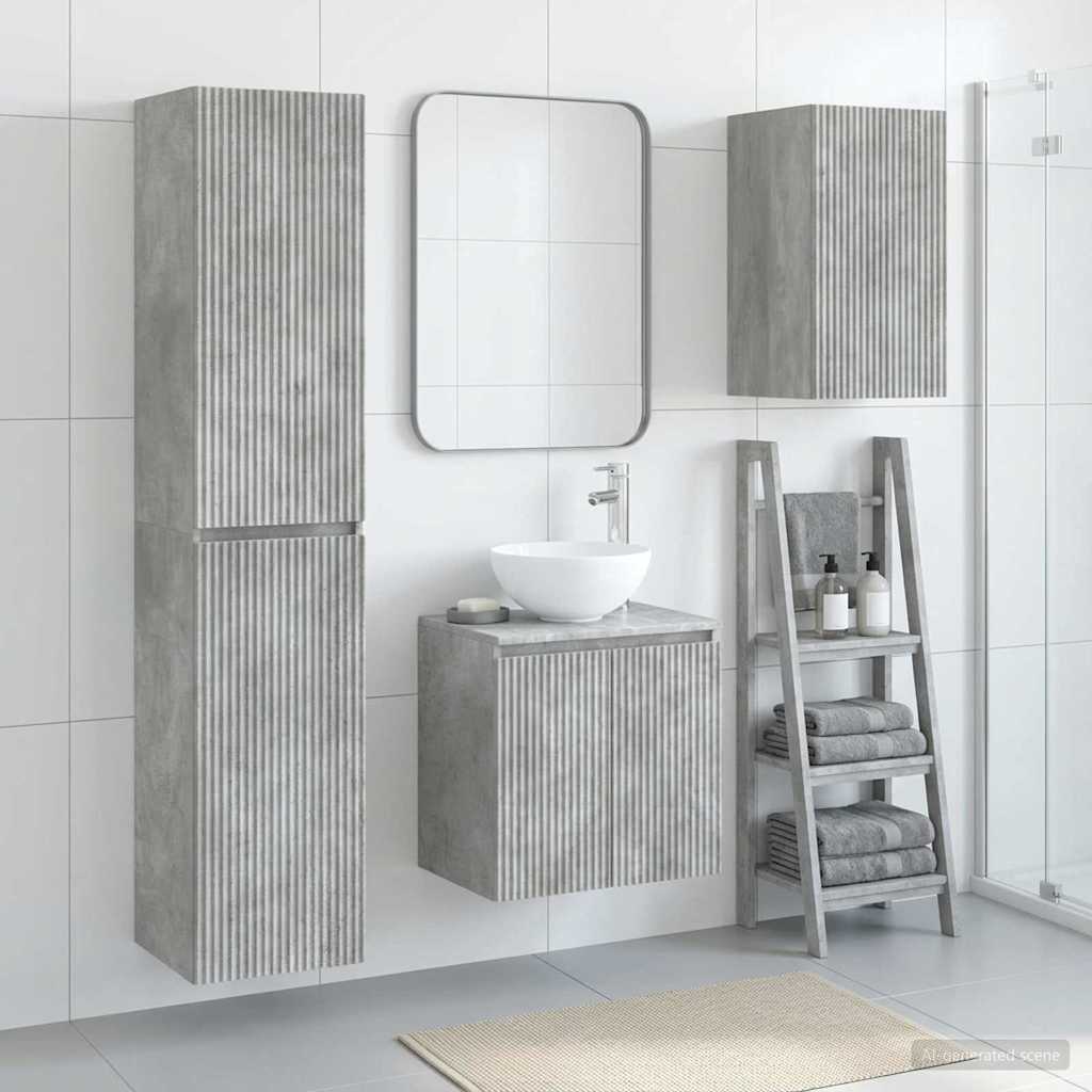 vidaXL Badkamermeubelset 3 st Wit 33 x 34,5 x 160 cm Bewerkt hout