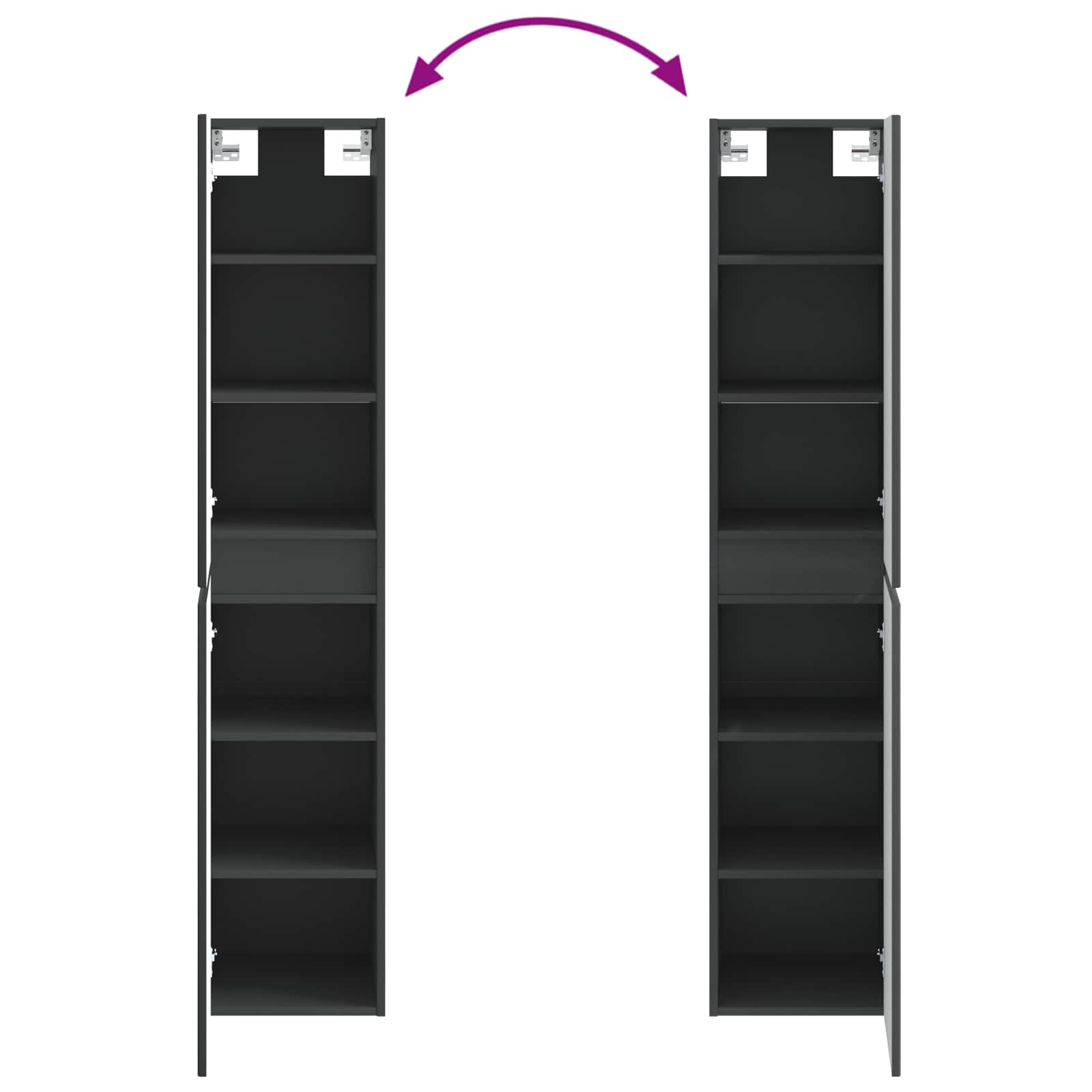 vidaXL Badkamermeubelset 3 st Wit 33 x 34,5 x 160 cm Bewerkt hout
