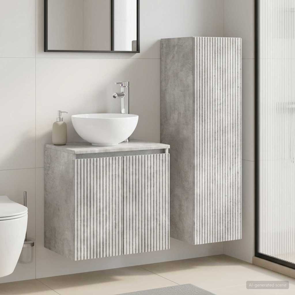 vidaXL Badkamermeubelset 2 st Wit 33 x 34,5 x 100 cm Bewerkt hout