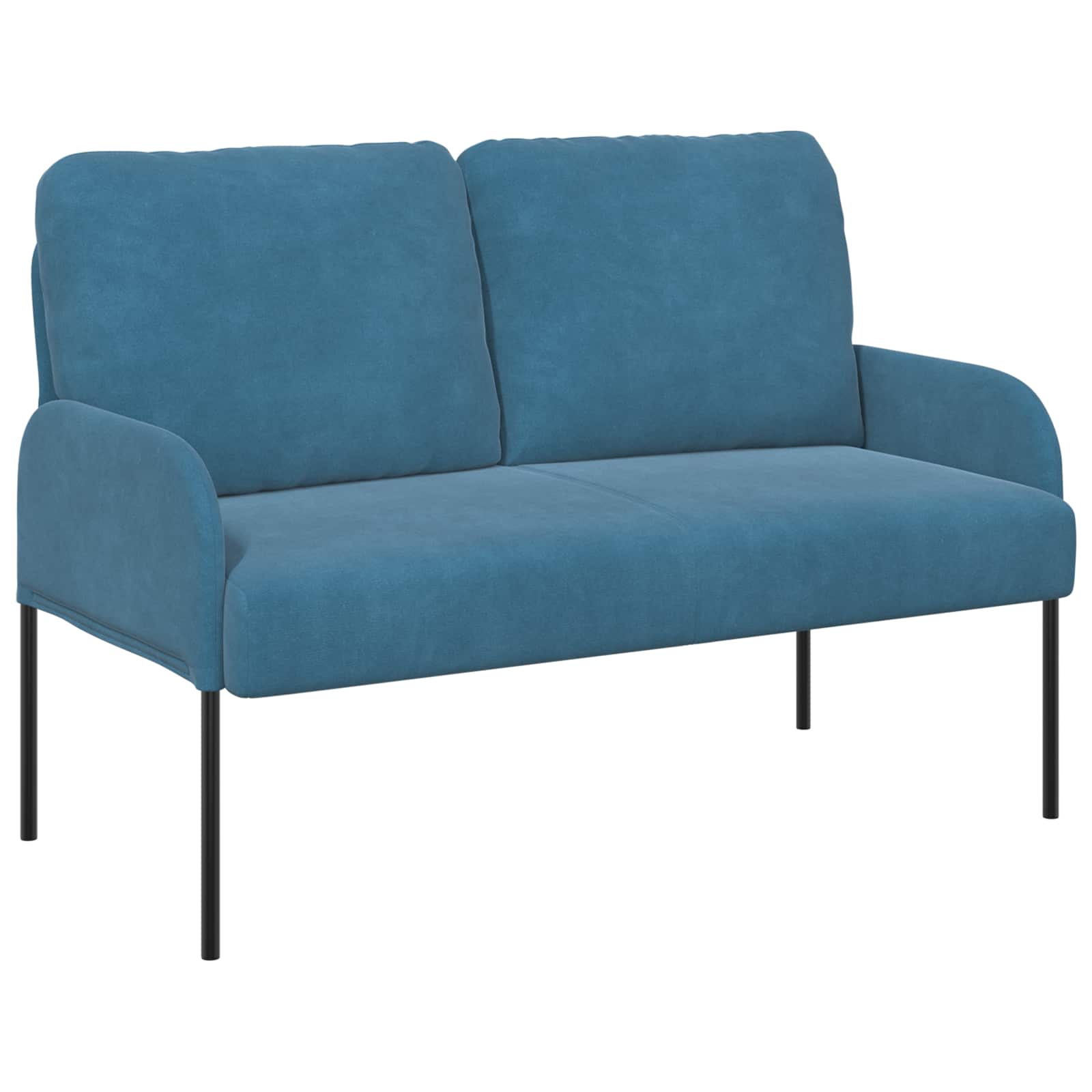 vidaXL Sofa-Sets met kussen 3 pcs Blauw 115 x 56 x 80 cm Multiplex