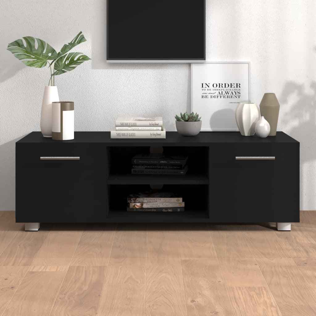 vidaXL Tv-meubel 140x40x35 cm bewerkt hout hoogglans wit