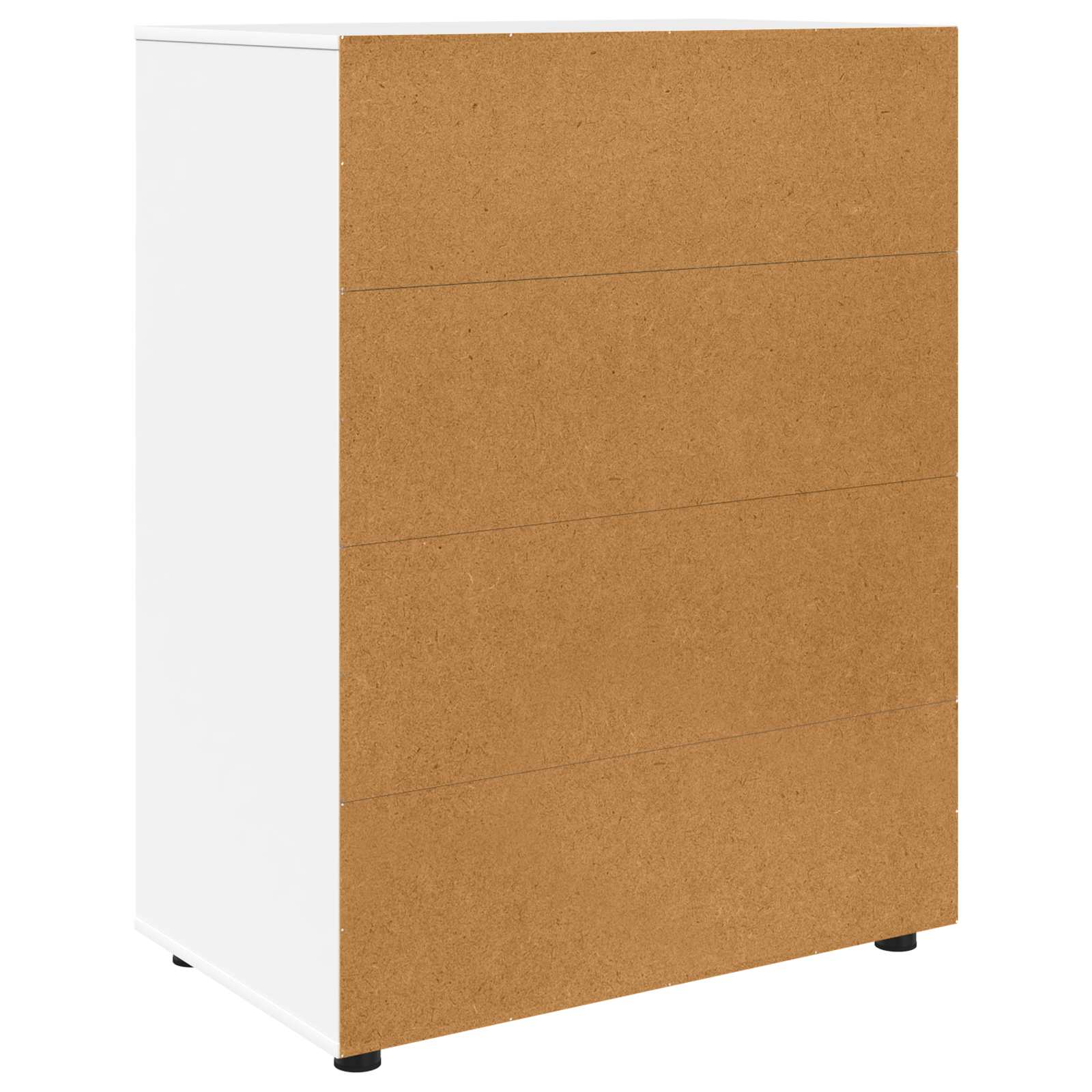 vidaXL Opslagkasten 2 pcs Wit 80 x 48 x 105 cm Bewerkt hout