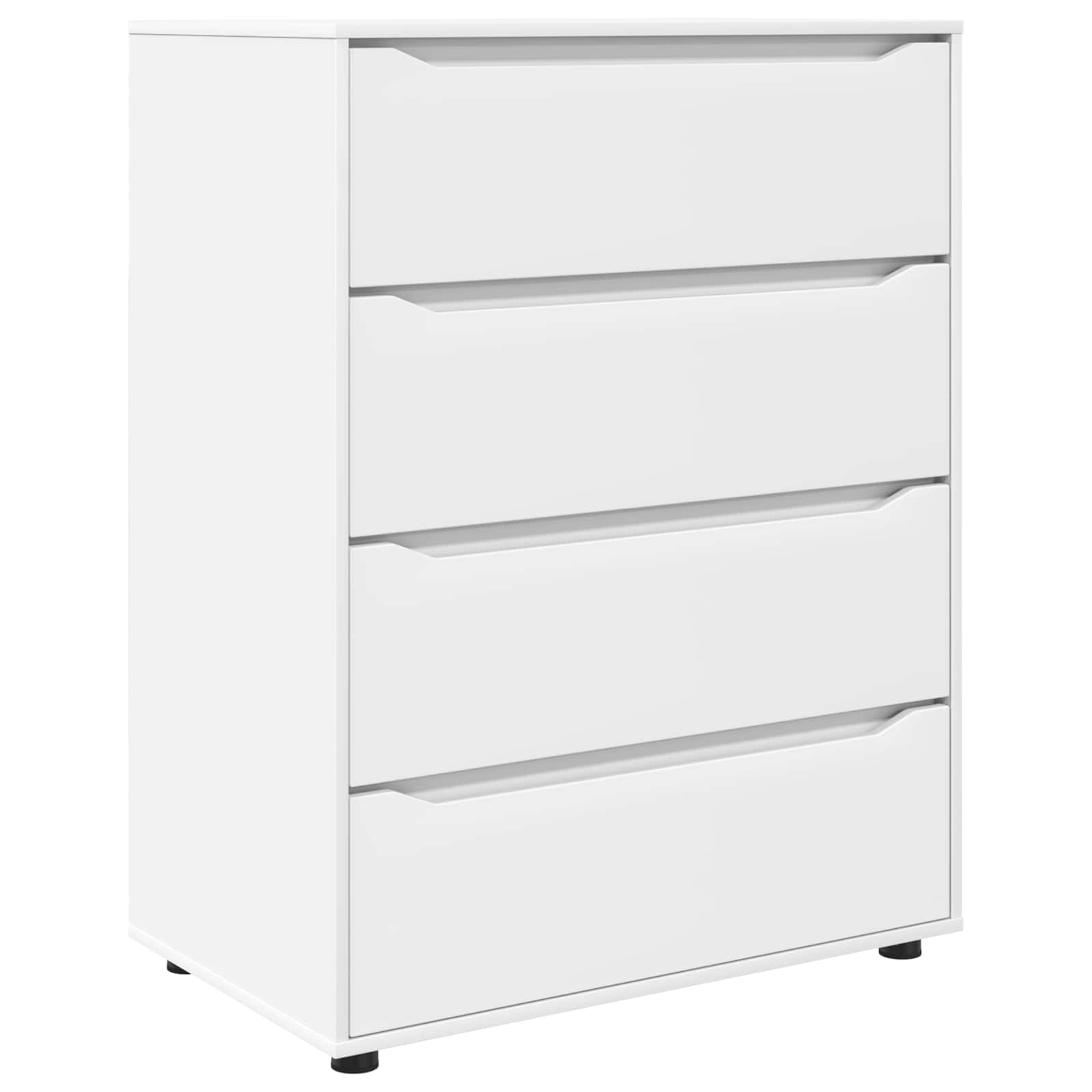 vidaXL Opslagkasten 2 pcs Wit 80 x 48 x 105 cm Bewerkt hout