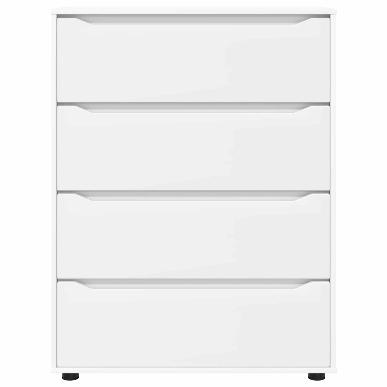 vidaXL Opslagkasten 2 pcs Wit 80 x 48 x 105 cm Bewerkt hout