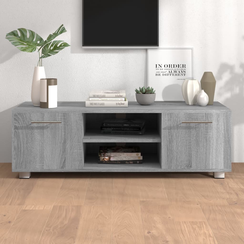 vidaXL Tv-meubel 140x40x35 cm bewerkt hout hoogglans wit