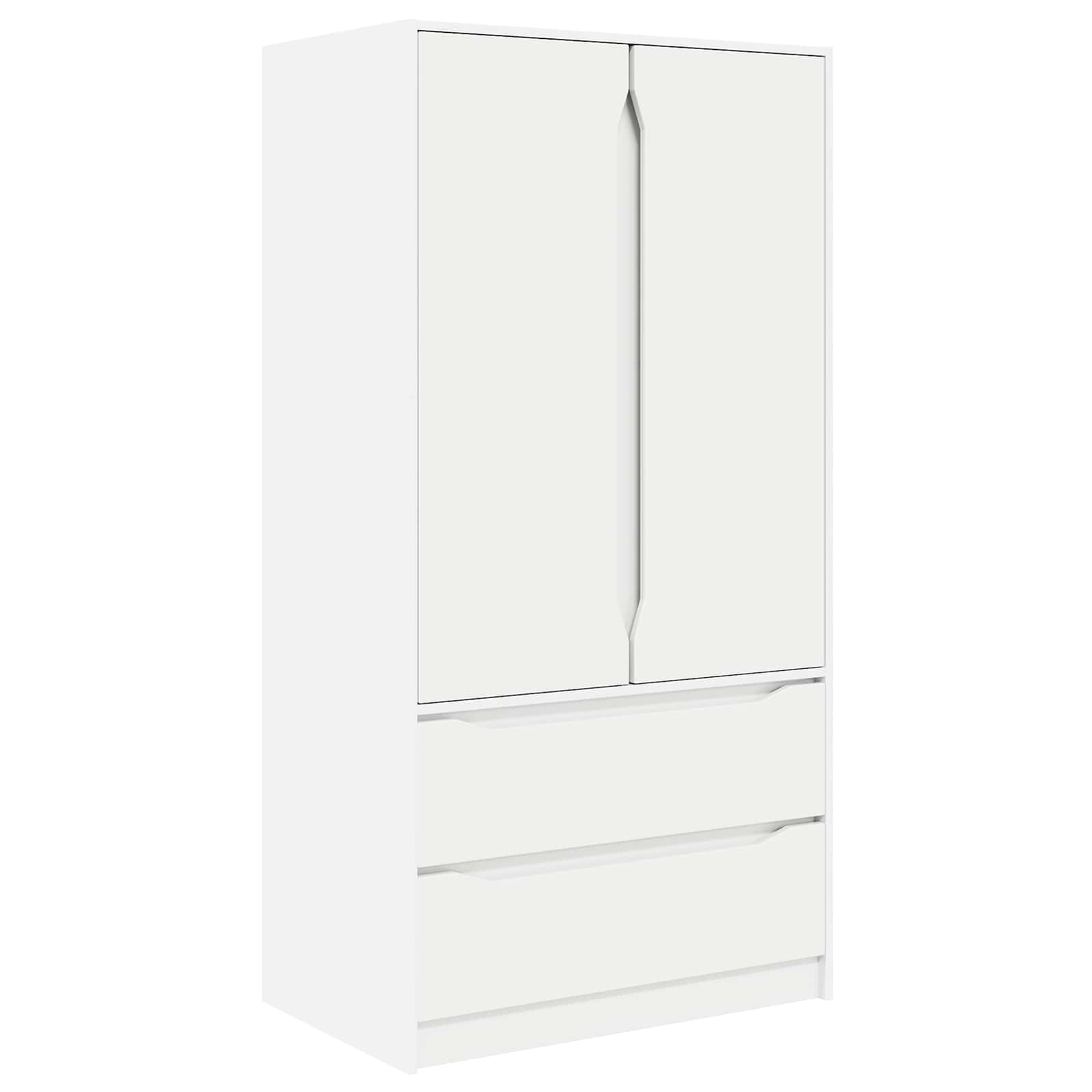 vidaXL Badkamer Kast met lade Wit 79,5 x 49 x 156 cm Bewerkt hout