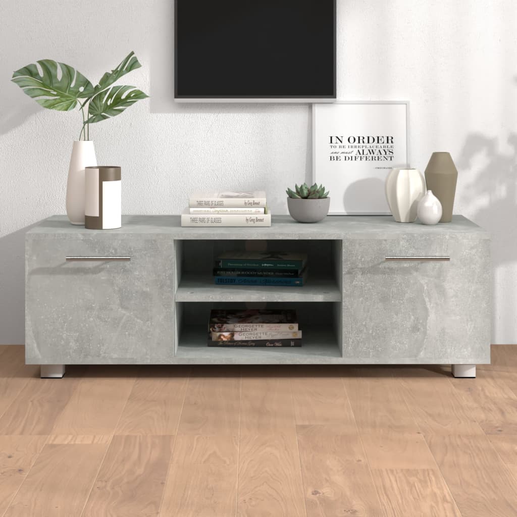 vidaXL Tv-meubel 140x40x35 cm bewerkt hout hoogglans wit