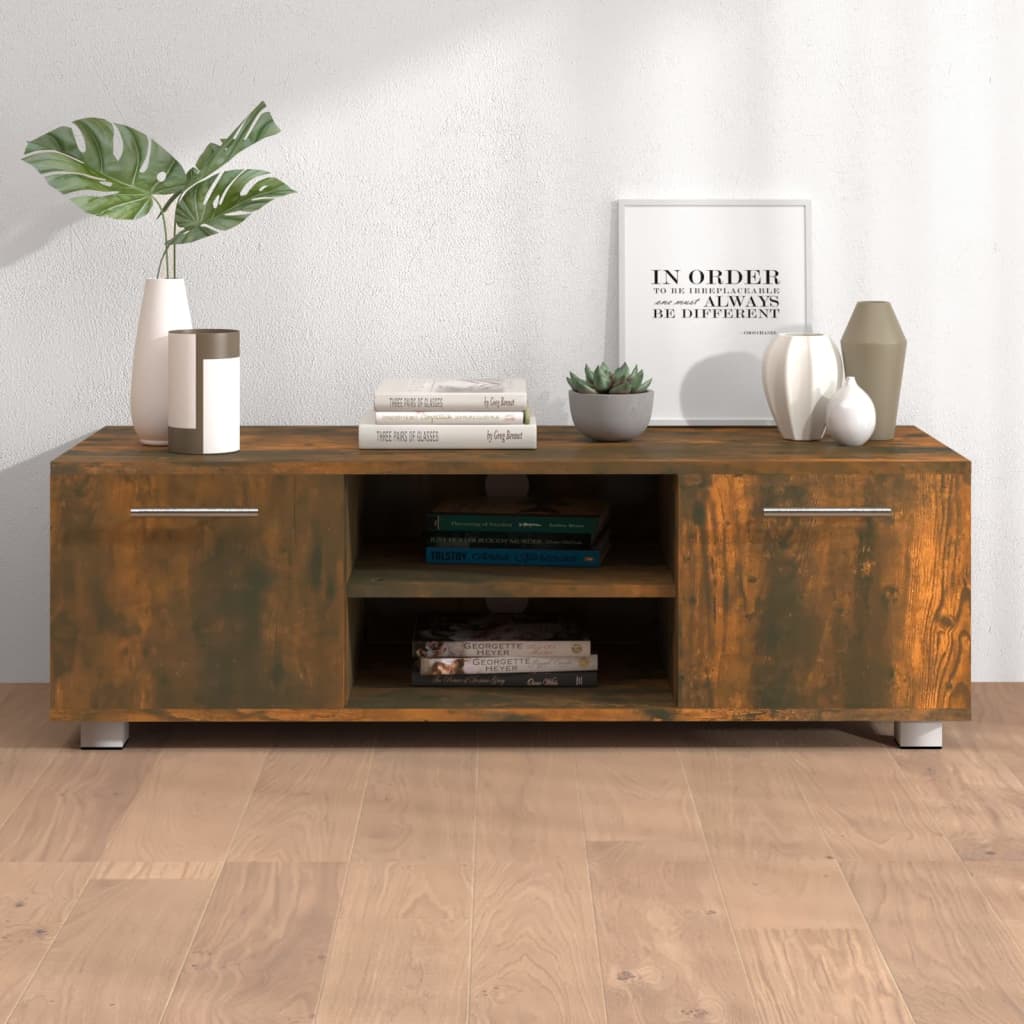 vidaXL Tv-meubel 140x40x35 cm bewerkt hout hoogglans wit