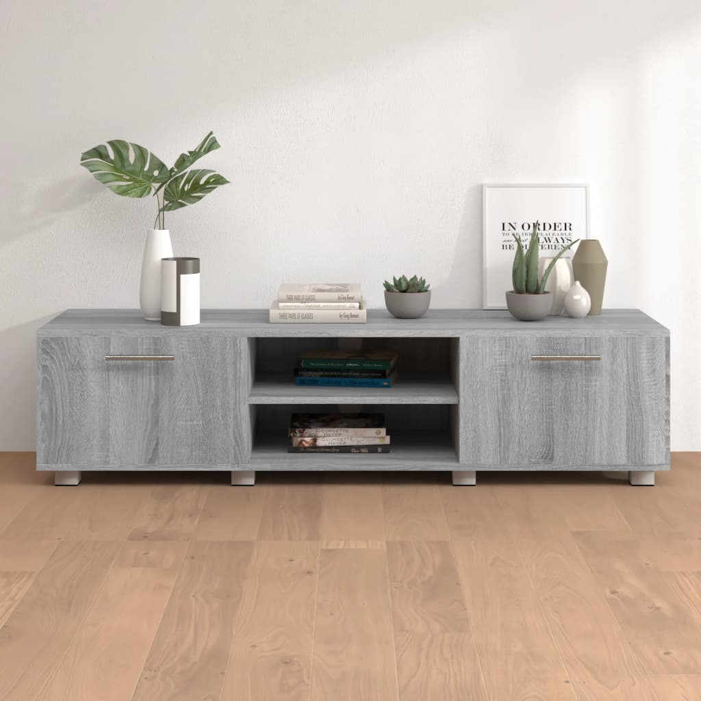 vidaXL Tv-meubel 140x40x35 cm bewerkt hout hoogglans wit