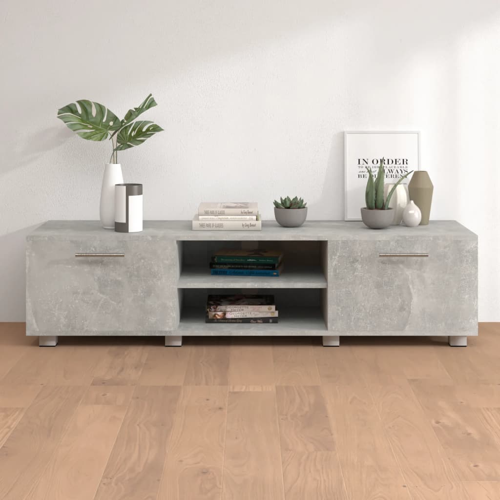 vidaXL Tv-meubel 140x40x35 cm bewerkt hout hoogglans wit