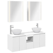 vidaXL Badkamerkastenset 5 pcs Wit 53 x 15,5 x 70 cm Bewerkt hout