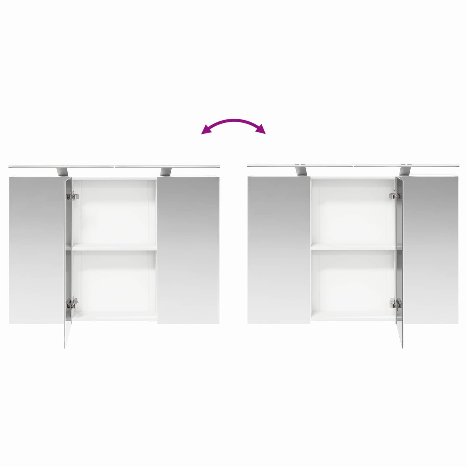 vidaXL Badkamerkastenset 4 pcs Wit Bewerkt hout