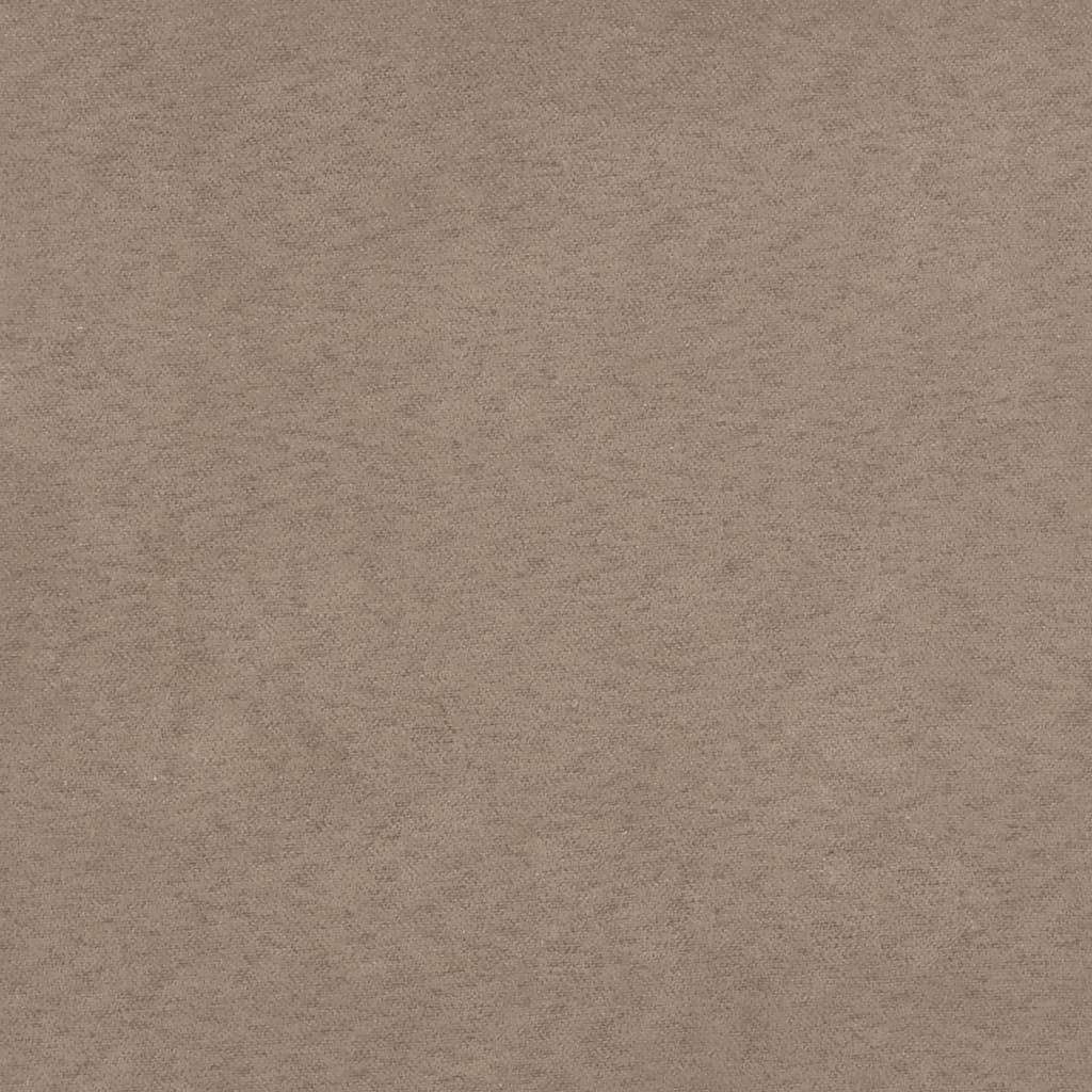 vidaXL Slaapbank 2-zits microvezelstof taupe