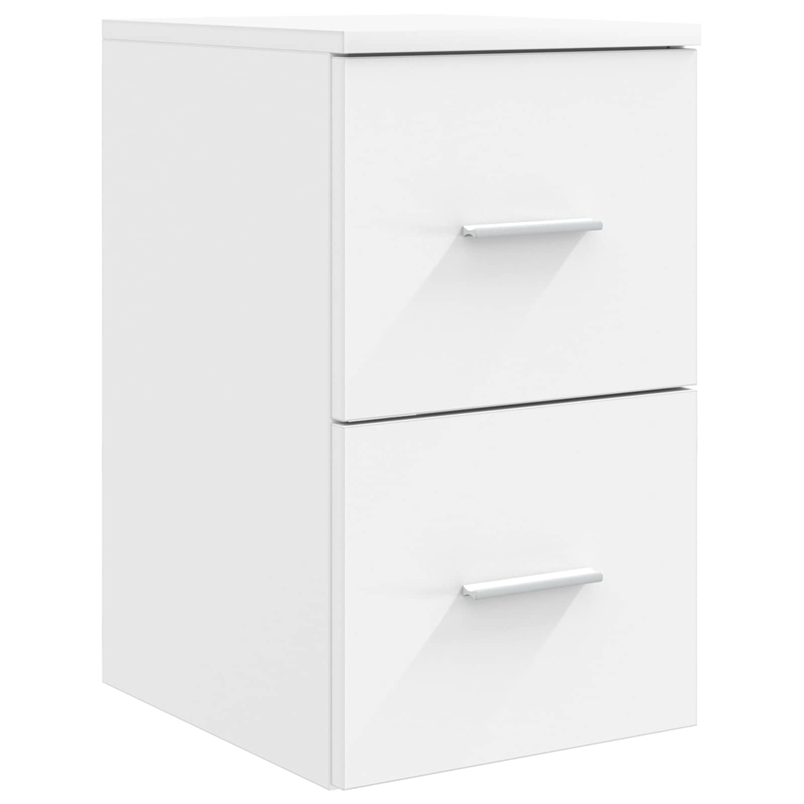 vidaXL Badkamermeubelset 4 pcs Wit Bewerkt hout en glas