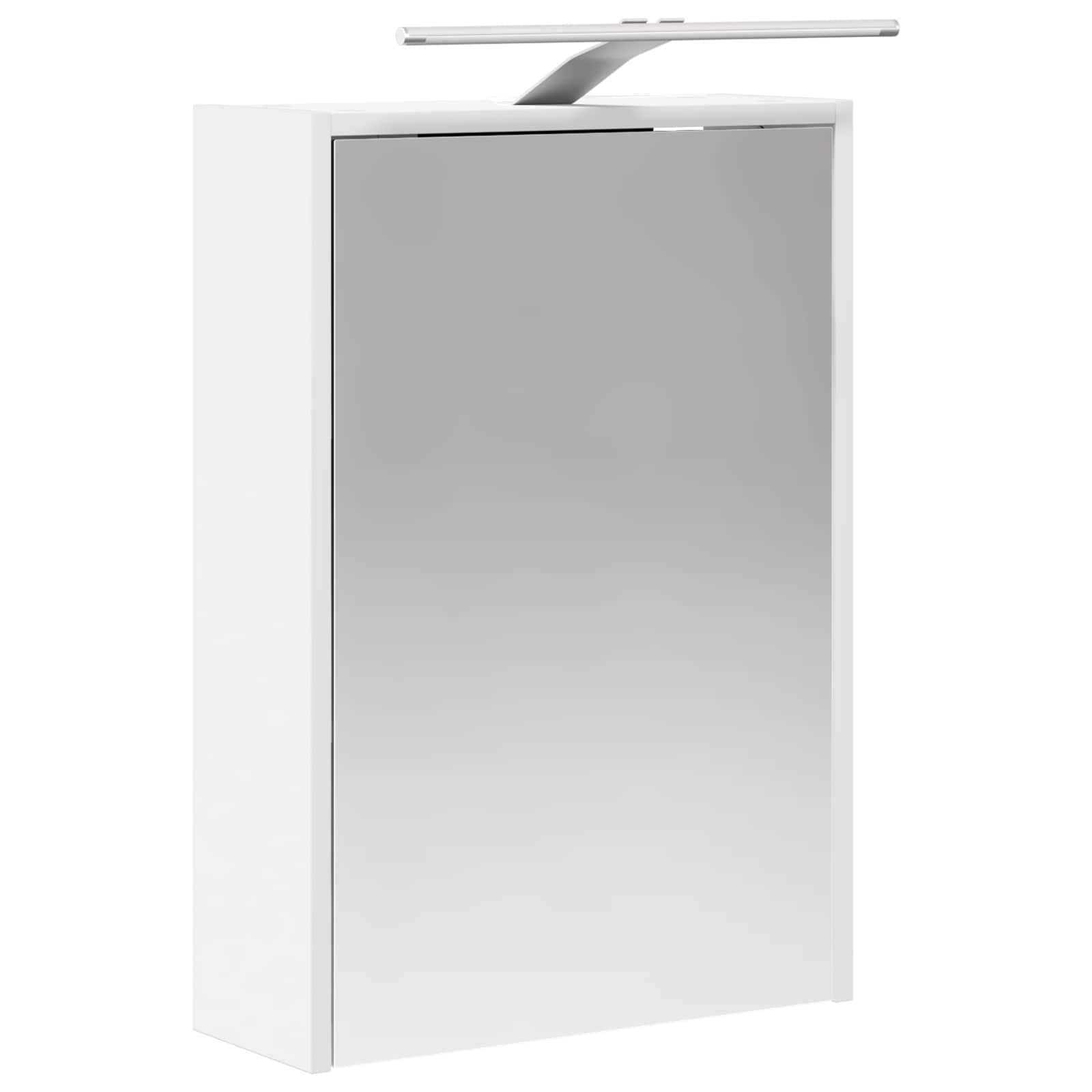 vidaXL Badkamermeubelset 5 pcs Wit Bewerkt hout en glas