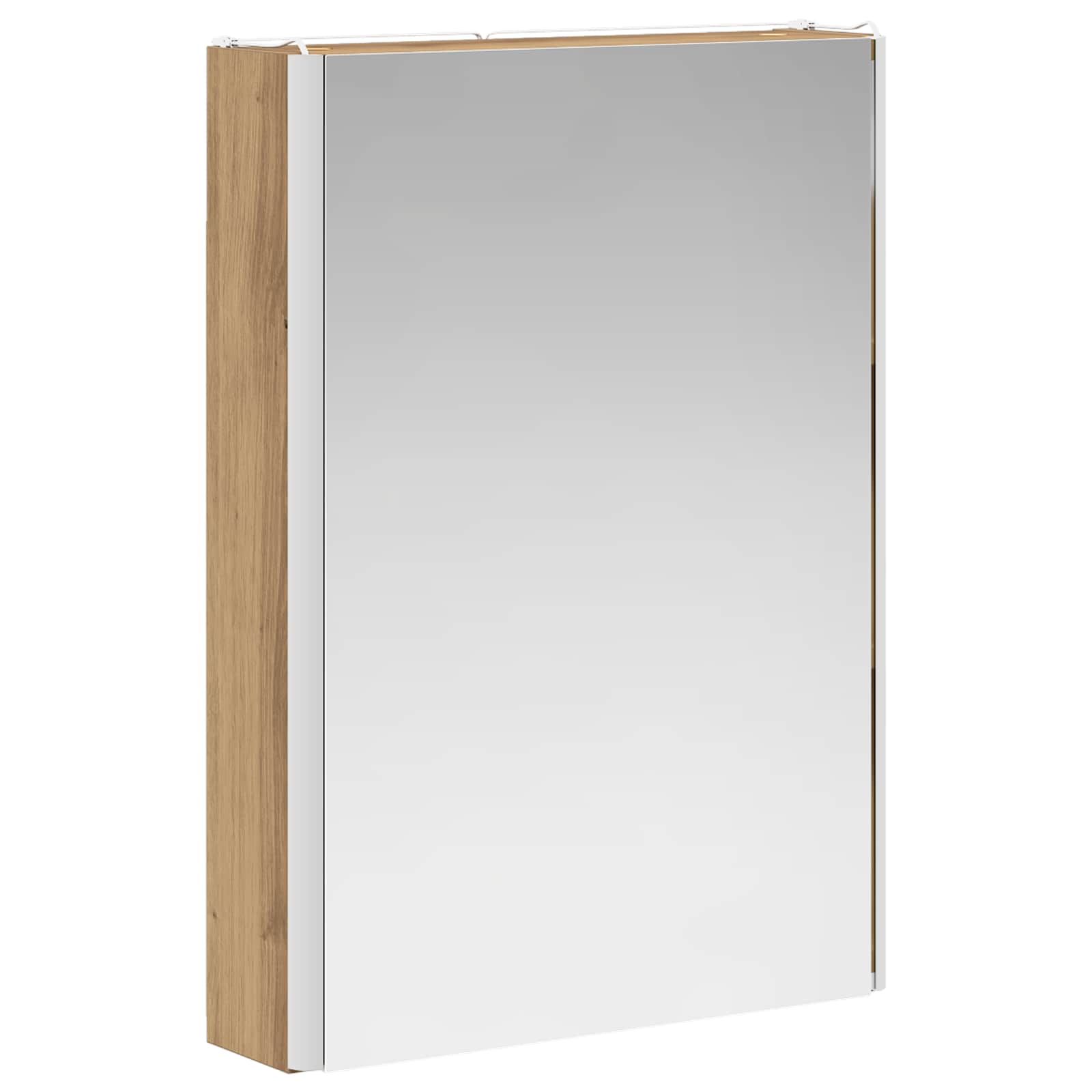 vidaXL Badkamermeubelset 5 pcs Wit Bewerkt hout en glas