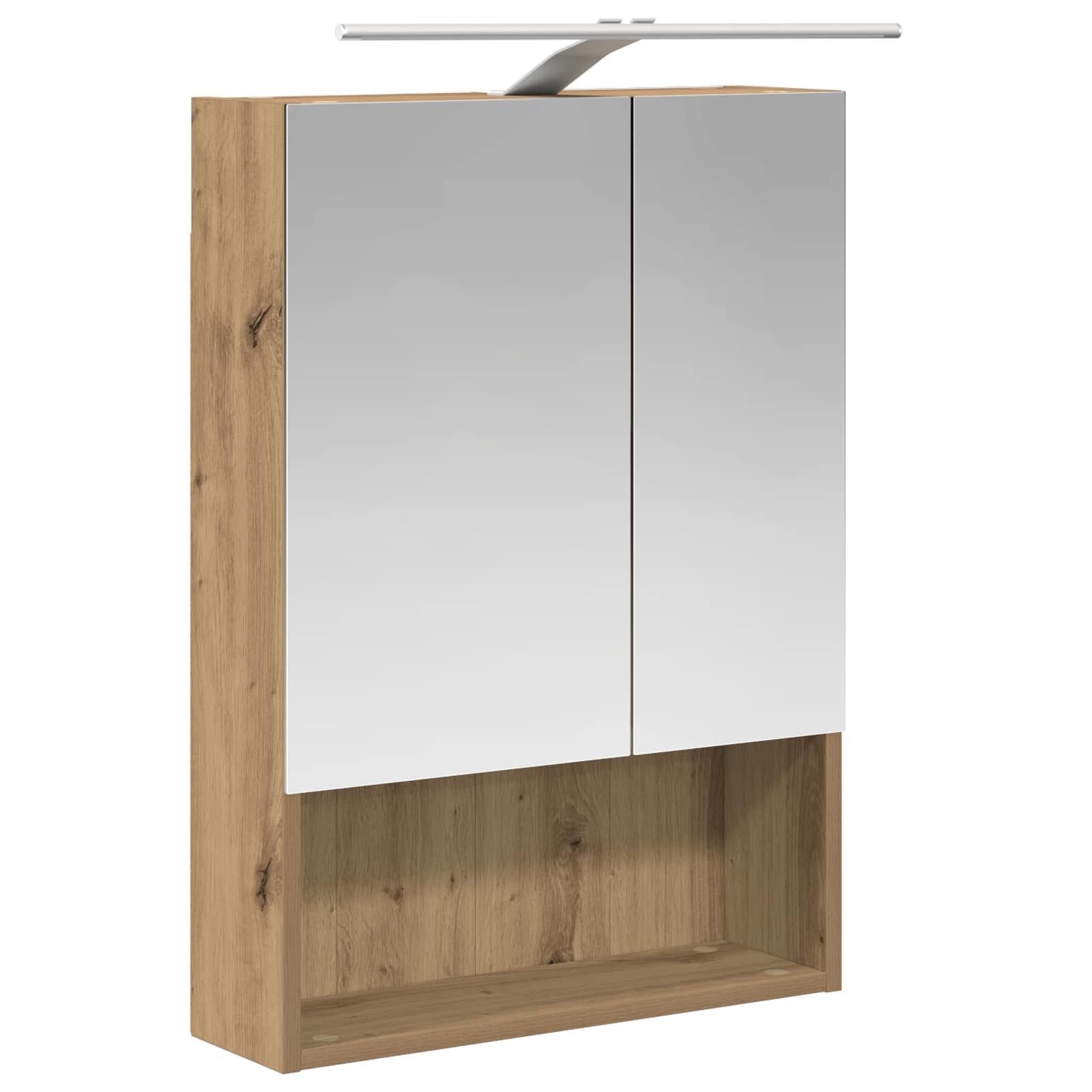 vidaXL Badkamermeubelset 5 pcs Wit Bewerkt hout en glas