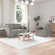 vidaXL Bank 2 pcs Lichtgrijs